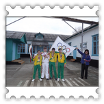 Олимпийский флаг в Узловской школе
